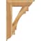 Ekena Millwork Merced Traditional Rough Sawn Bracket w/ Offset Brace, Western Red Cedar, 8"W x 28"D x 40"H BKT0806X28X40MRC01RWR - alternate 3